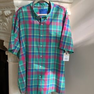 SADDLEBRED…NEW MADRAS PLAID S/S SHIRT in VIBRANT SUPER COLORS! PERFECT LOOK!